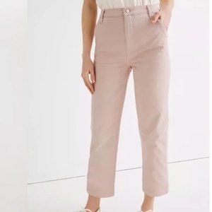 Madewell Classic Straight Pants in Pink